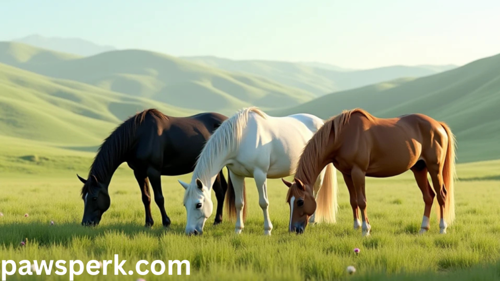 Horses with Hair on Both Sides of Head